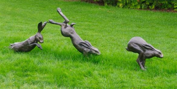 Hare sculpture wisley